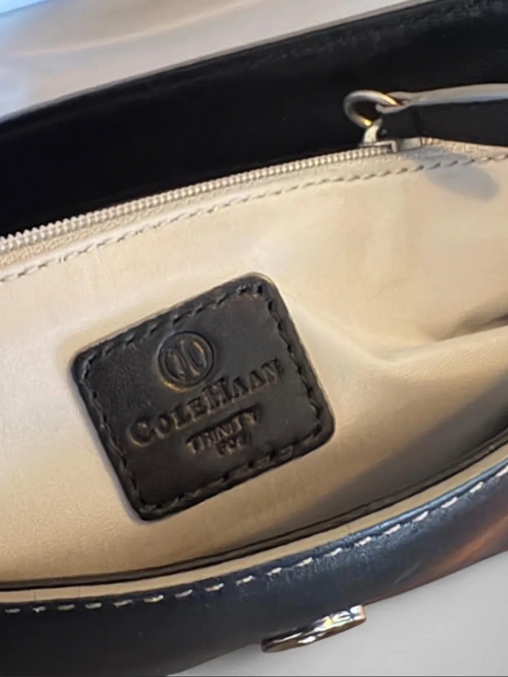 Vintage Cole Haan Black Leather Mini Shoulder Bag <3